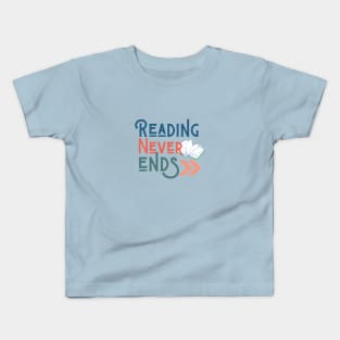 Reading Never Ends Kids T-Shirt